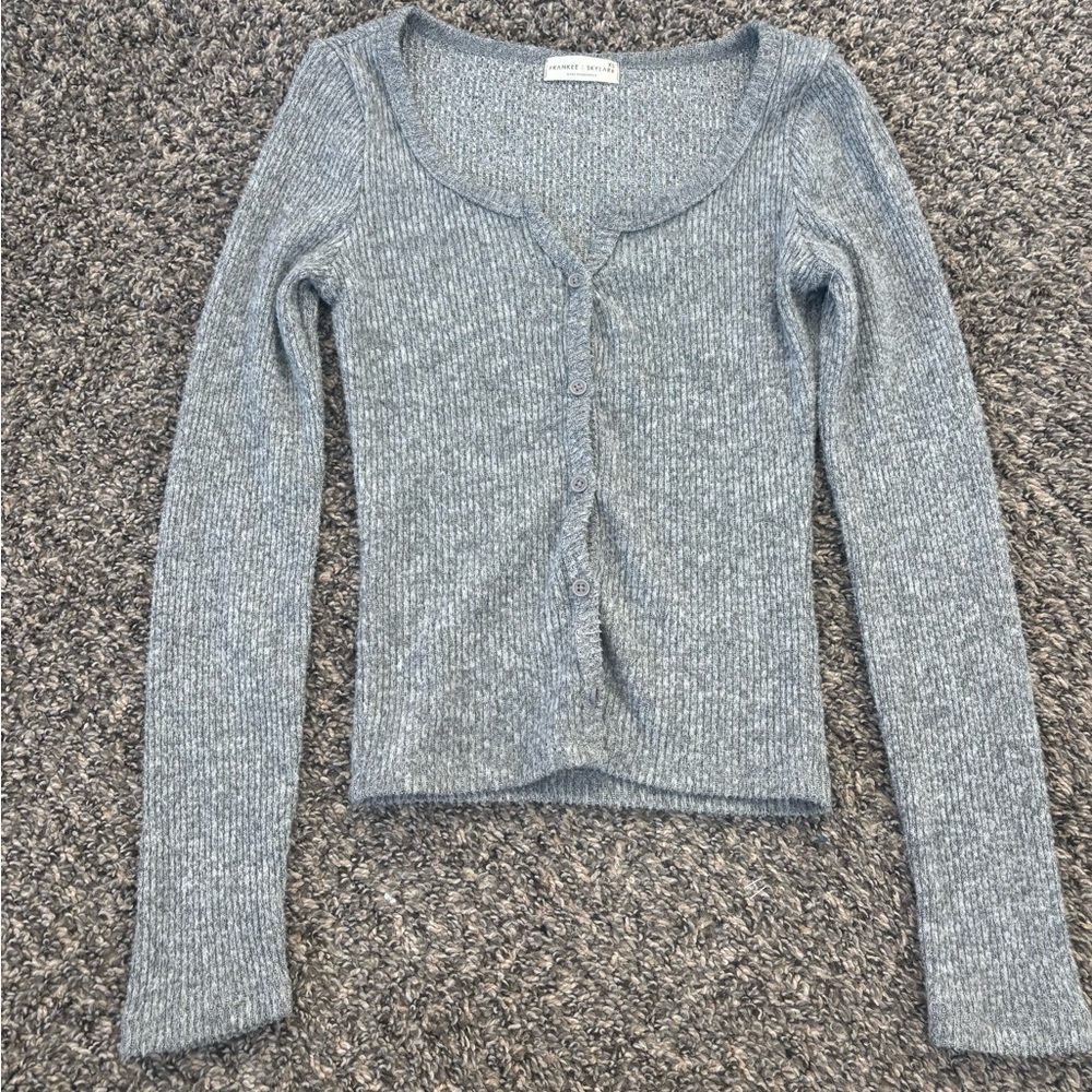 womens sweater button up tight fit